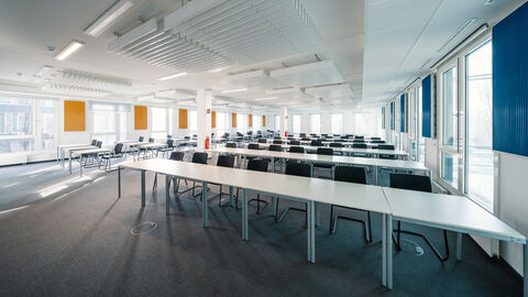 Lehrsahl im Campus Frankfurt am Main.